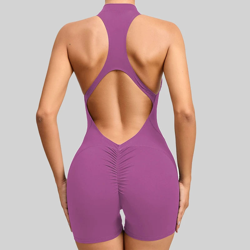 Combinaison de sport courte sans manches